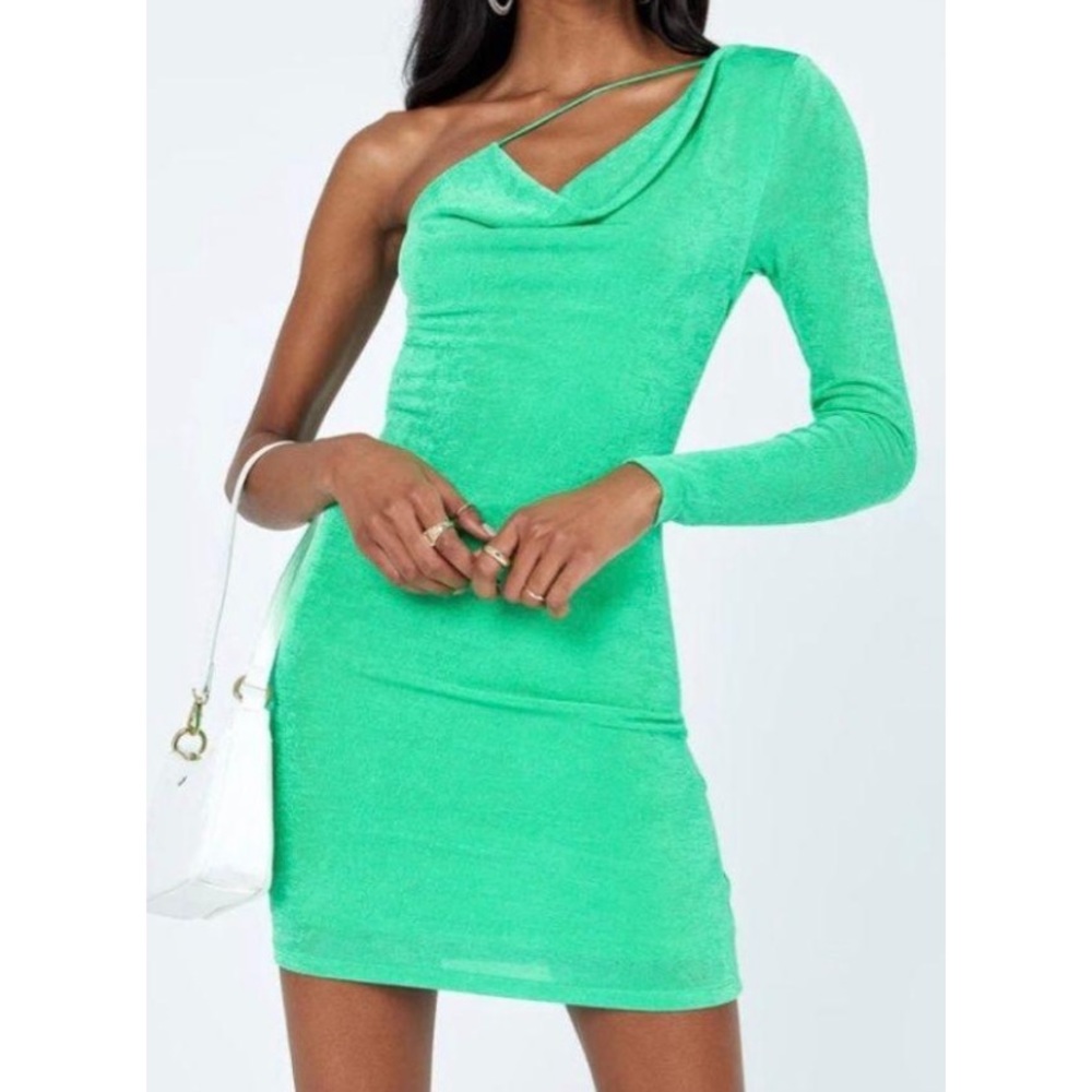 PrincessPolly green mini dress